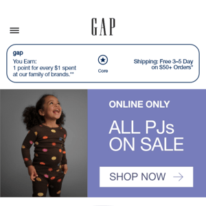 You've scored new PJs! ALL are on SALE ->