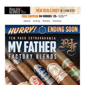 🚨 Sale Ending Soon: Premium Cigar 10-Packs