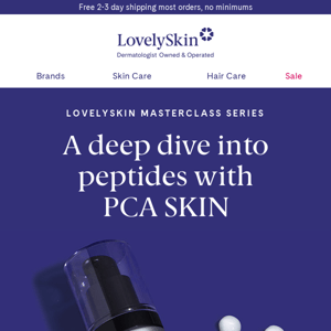 Webinar: Register today for a deep dive look at peptides with PCA SKIN