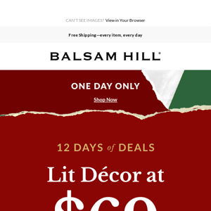 Hurry! Lit Décor at $69 Ends Soon