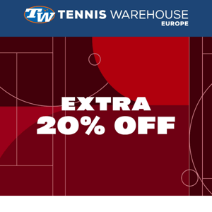Extra 20% Off a Huge Selection of Tennis Apparel! - Tennis Warehouse Europe