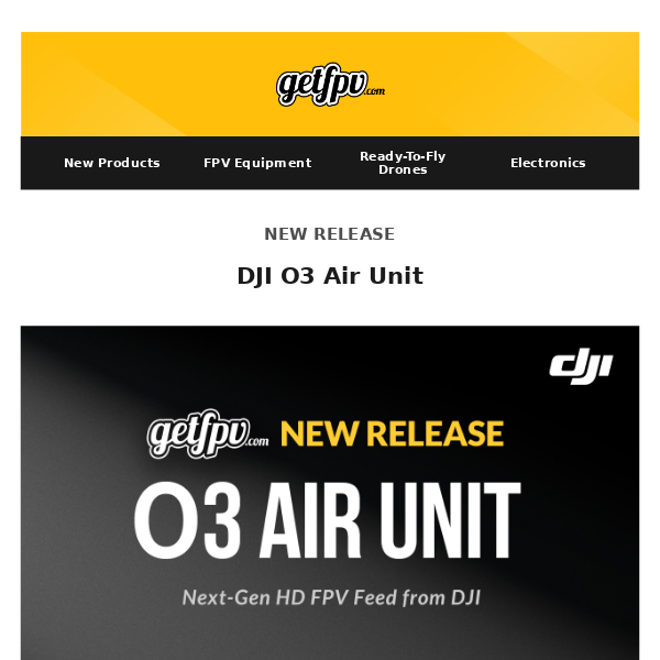 ⬛◾️ New Product: DJI O3 Air Unit | Black Friday | Final Day of Doorbuster Deals ◾️ ⬛