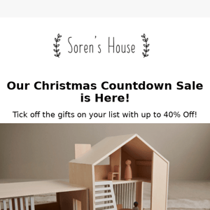The Christmas Countdown Sale is Here!