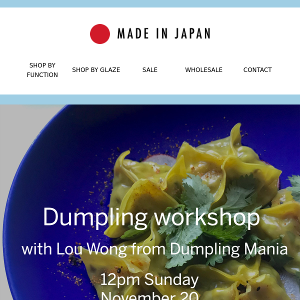 Dumpling workshop - grab them while they’re hot!