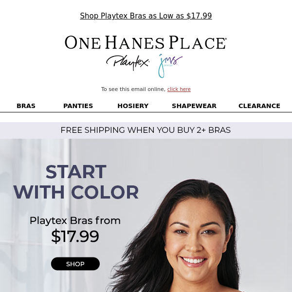 Add Some Color to your Top Drawer - One Hanes Place