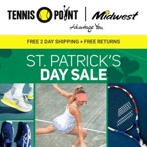 FEELIN LUCKY? Save an EXTRA 20% off!🍀🎉 - Tennis Point