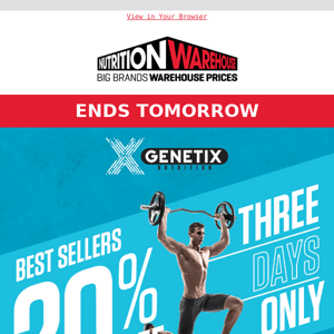 20% Off Genetix ⭐ Best Sellers