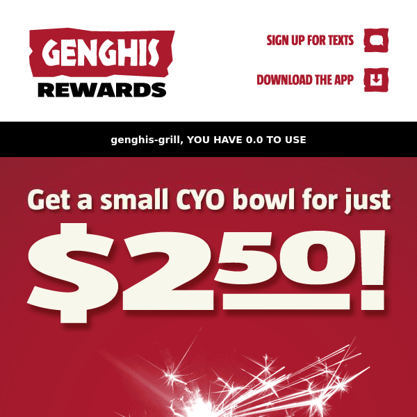 ❤️$2.50 CYO Bowl❤️ - Celebrate the GG B-Day on 9/27!🥳🎁