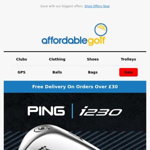 PING i230 irons and iCrossover – available to pre-order now