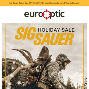 HOLIDAY SALE: Save on Most Sig Sauer Optics!