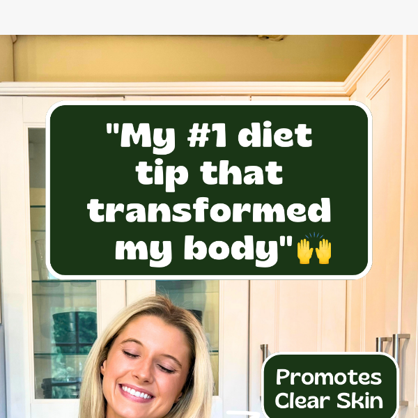 "My #1 diet tip that transformed my body" 😱🤭