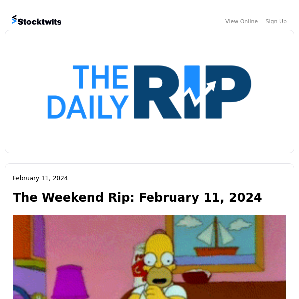 The Weekend Rip: February 11, 2024