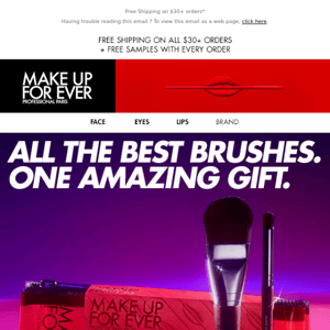 Brushes for the holidays? YES, please.