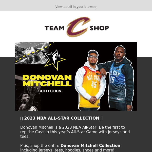 Cleveland Cavaliers Team Shop - Latest Emails, Sales & Deals