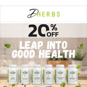 Leap Into Wellness: 20% Off Full Body Cleanse Starts Today! 🌿