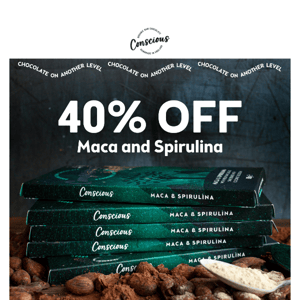 Jubilee offer on Maca & Spirulina Bar