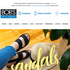 Sandals from Reef, Keen, Wanted, Skechers & More!