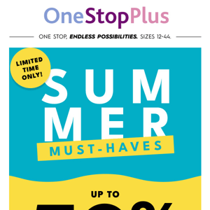 WOW! Summer Styles up to 50% off! ☀️