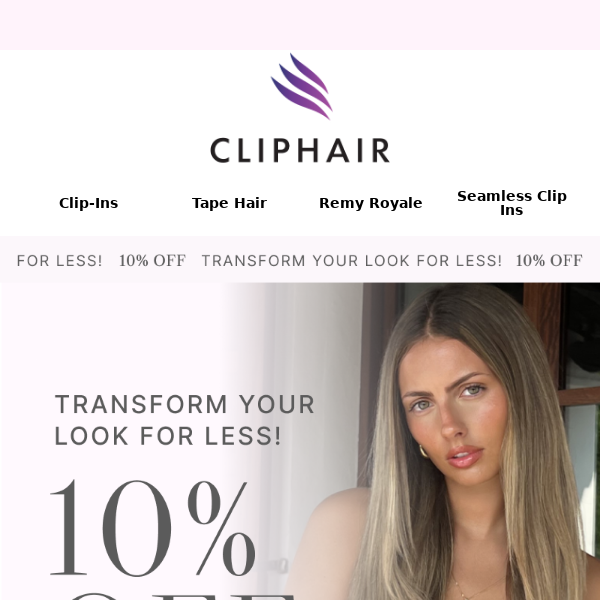 🤑Clip In Savings Alert! 10% OFF All Extensions!
