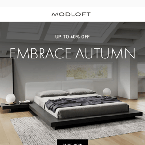 Embrace Autumn Savings: Up to 40% OFF