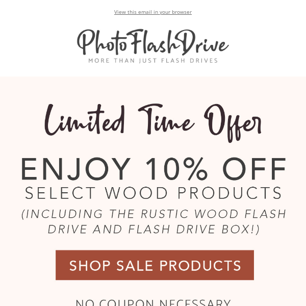 Save on select wood products this week!