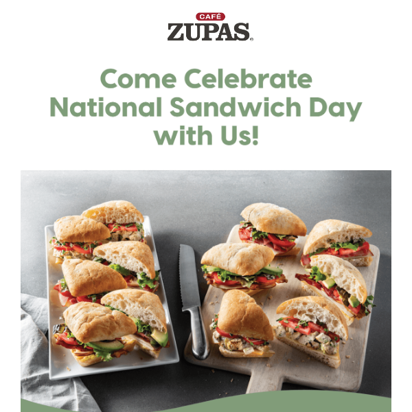 Celebrate National Sandwich Day With Us!