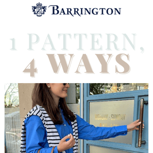 1 Pattern, 4 Ways!