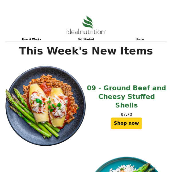 New Meals for a New Week! 💪 Stuffed Shells to Fresh Mahi, We've Got You Covered ✅