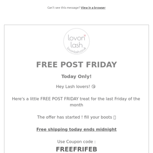 Hey , Its Freepost Friday x