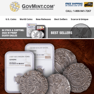 At Least 400 Years Old: NGC-Certified 1337-1621 Hungary Denar & Ragusa Grosso Jesus Christ 2-pc Set!