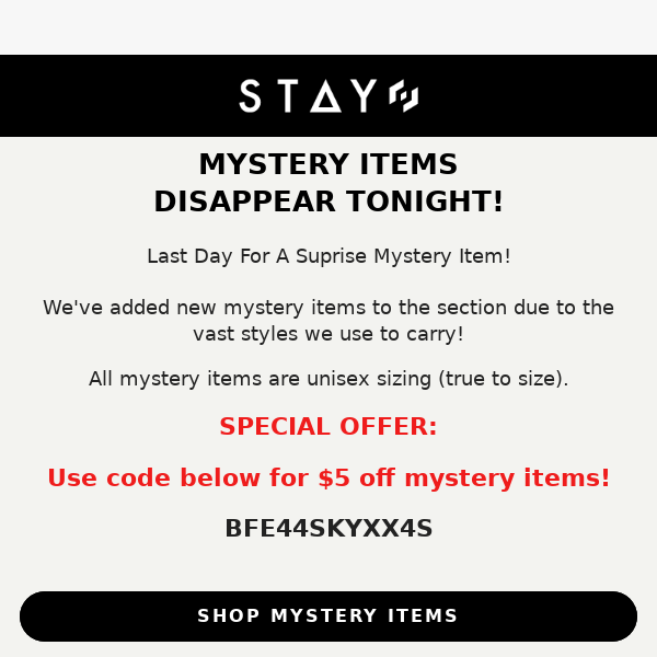 Last Day For A Mystery!