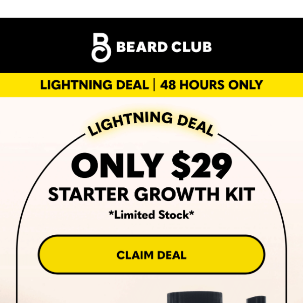 New drop: Lightning Deal on Starter Growth Kit!