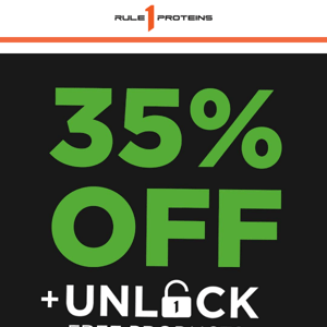 35% OFF EVERYTHING + FREE PRODUCT