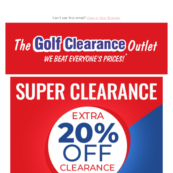 💥 Extra 20% Off Super Clearance