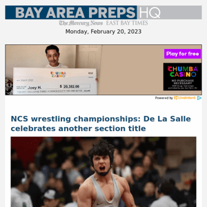 NCS wrestling championships: De La Salle celebrates another section title