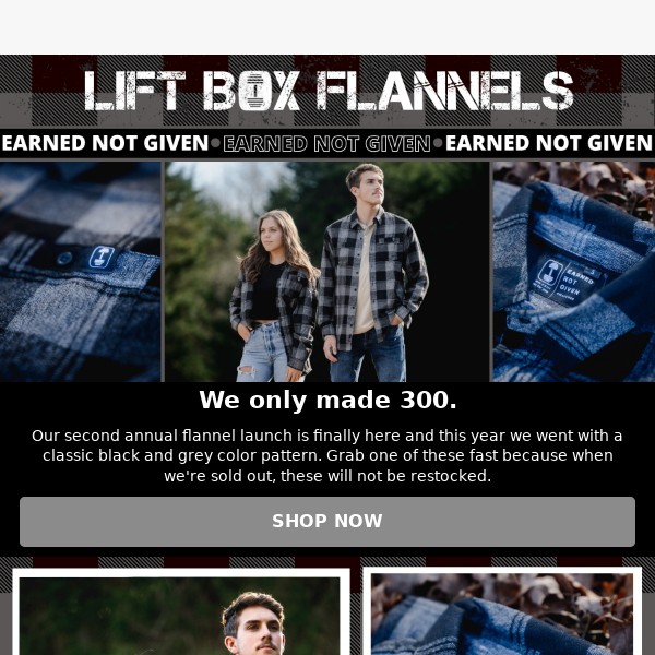Earned Not Given Flannels Are Live!👉