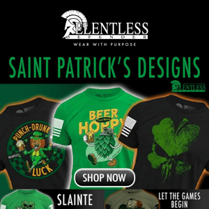 Saint Patrick's Day Designs!
