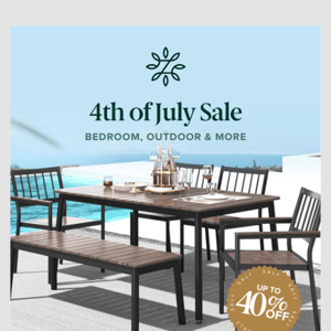 🎆 Celebrate the 4th with up to 40% off our most popular home essentials.