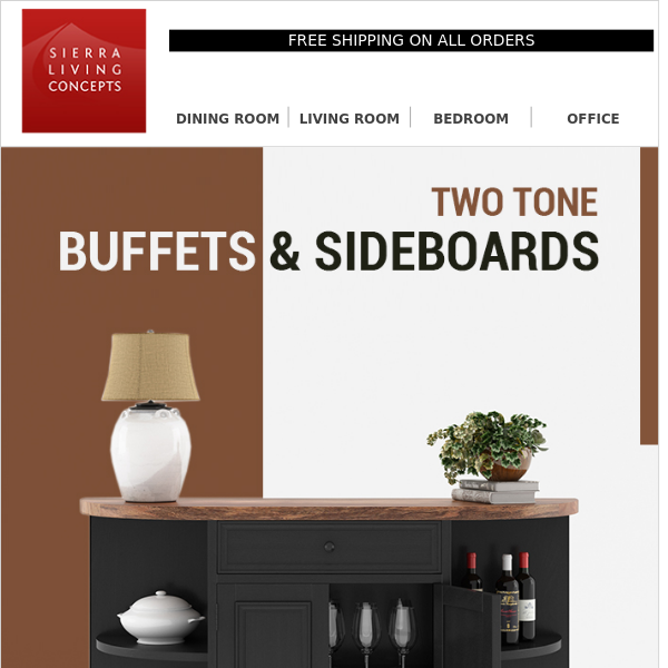 Exciting TWO-TONE Buffets and Sideboards »