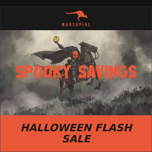 A Spooky Orange Flash Sale