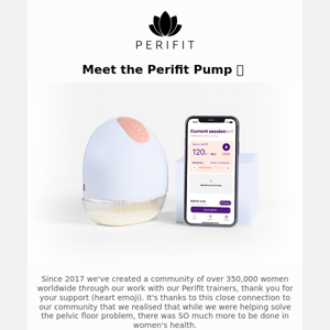 Just launched - the Perifit Pump ✨