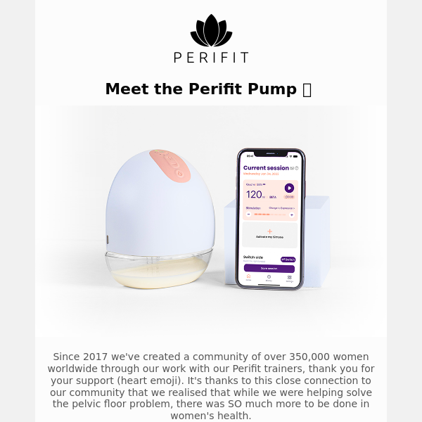 Just launched - the Perifit Pump ✨ - Perifit