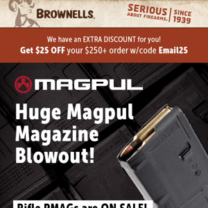Huge sale on Magpul PMAG magazines!