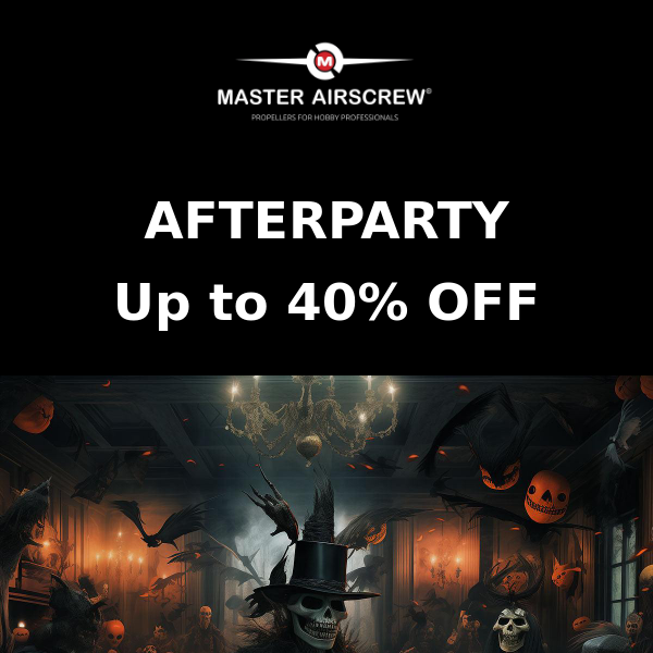 Ends Today - 40% OFF Halloween Afterparty
