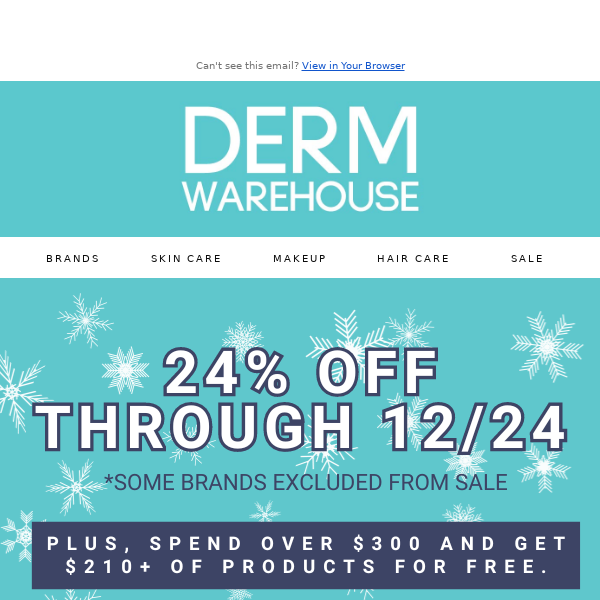 24% Off + 210+ in Free Gifts: Winter Wonderland of Savings! ❄️