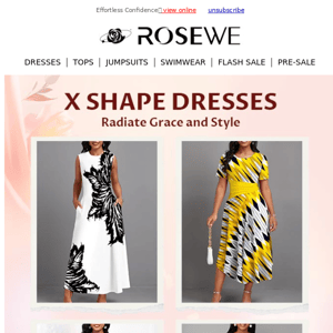 Flatter your curves with X Shape Dresses! 👗✨