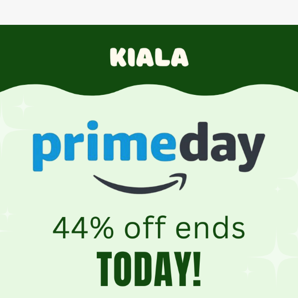 44% OFF ENDS TODAY - Prime Day Deal 🧡