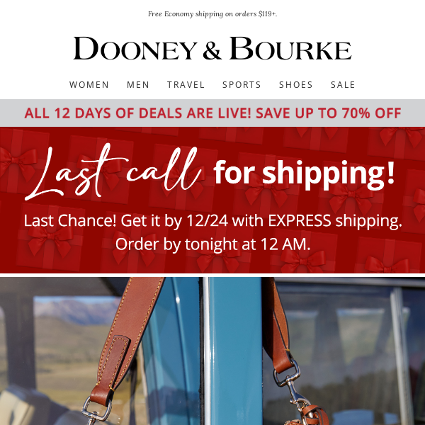 Shop 12 Days of Dooney now.  🎁