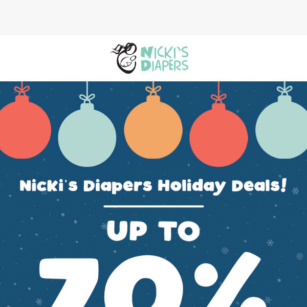 Joyful Savings Await: Nicki's Diaper's 12-Day Festive Frenzy Starts Today!