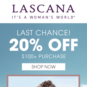 Hey Donna! It's Your Last Chance to Save 20%